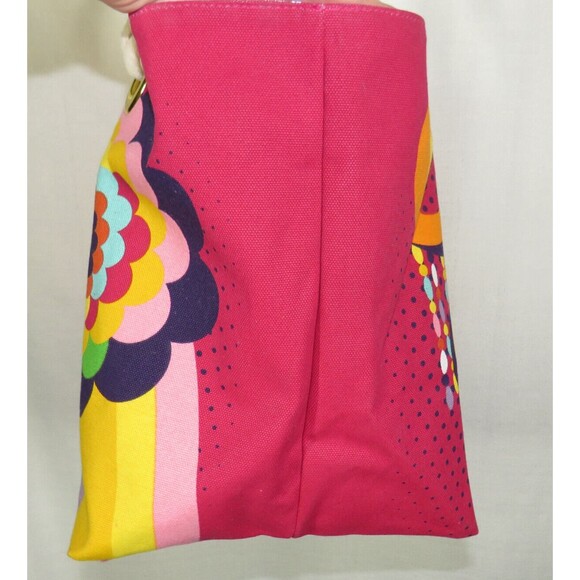 Amika Signature Rope Handle Large Tote Bag In Floral Pink Multi - Picture 10 of 11